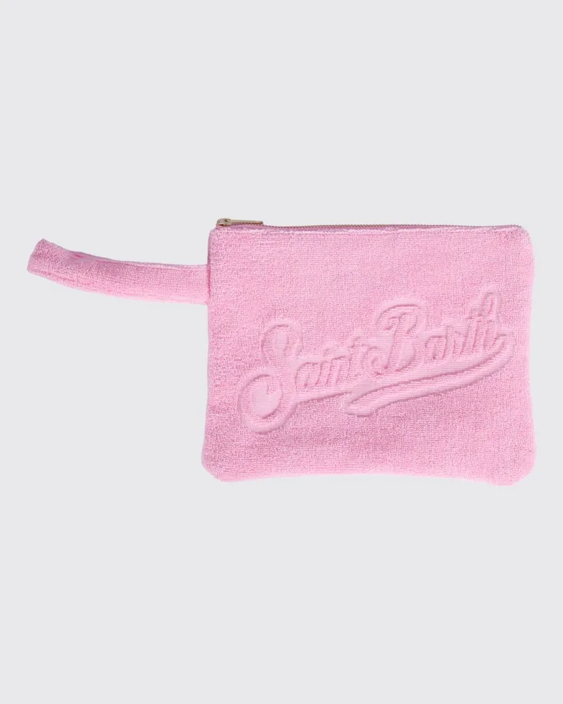 MC2 Saint Barth Pochette aus Baumwollfrottee Pink