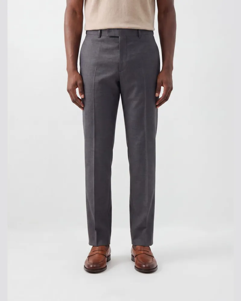 Jil Sander Maßgeschneiderte Hose aus Schurwolle Charcoal