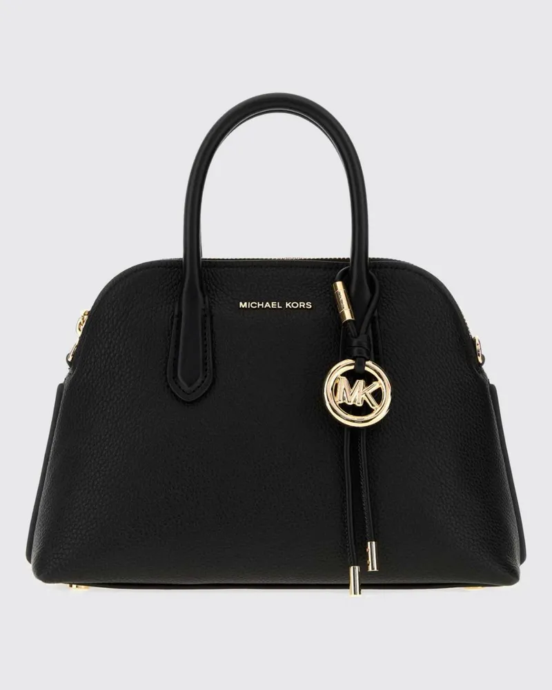 Michael Kors Freddie Mini-Handtasche aus Leder mit MK-Monogramm und Logo-Anhänger Schwarz