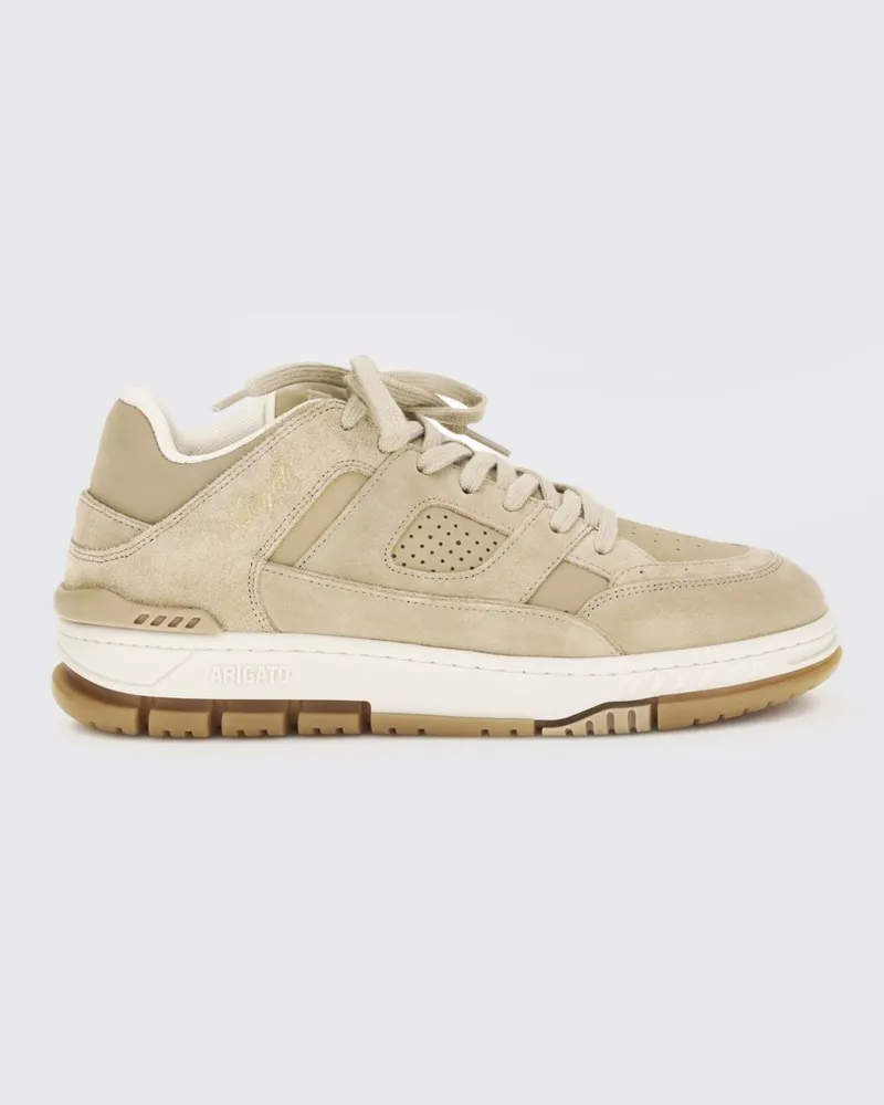 Axel Arigato Area Lo Sneakers aus glattem Kalbsleder und Wildleder Beige