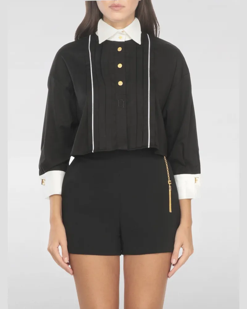 Elisabetta Franchi Hemdbluse damen Schwarz