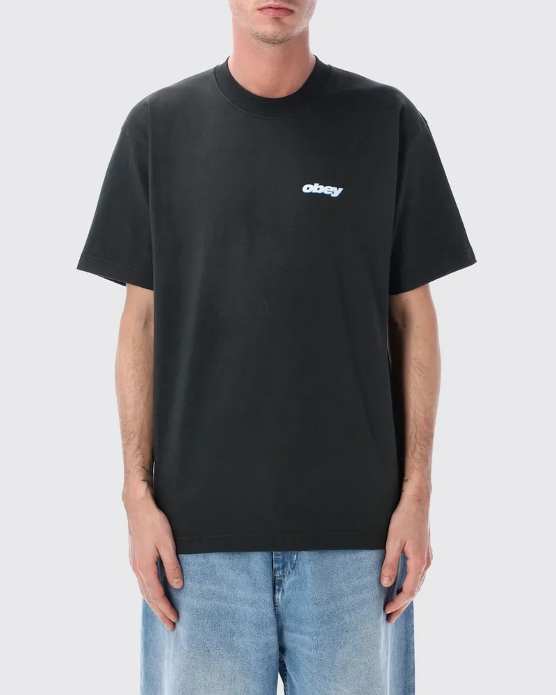 Obey T-shirt herren Schwarz