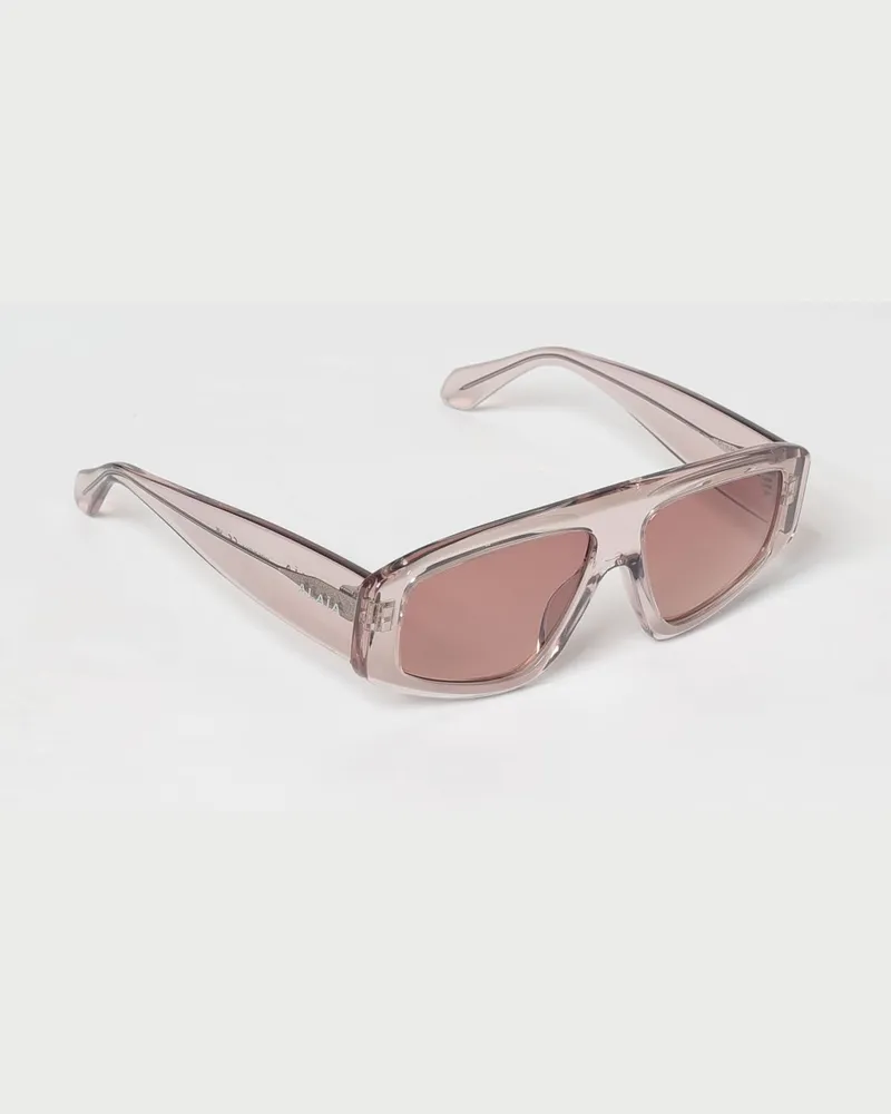 Alaïa Piloten-Sonnenbrille aus Acetat mit ausgestelltem Gestell Weiß