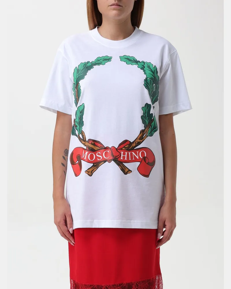 Moschino T-shirt damen Weiß