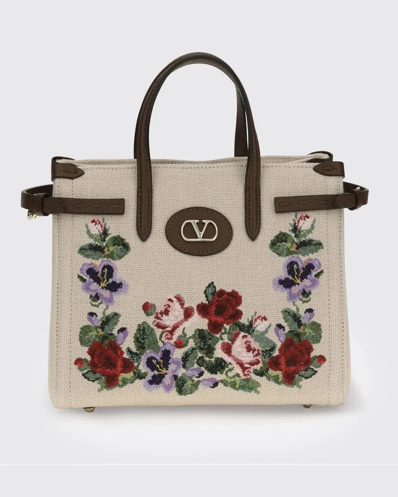 Valentino Garavani Schultertasche damen Ecru