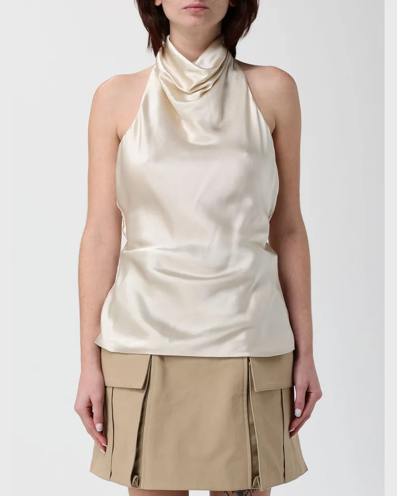 Balmain Top damen Beige