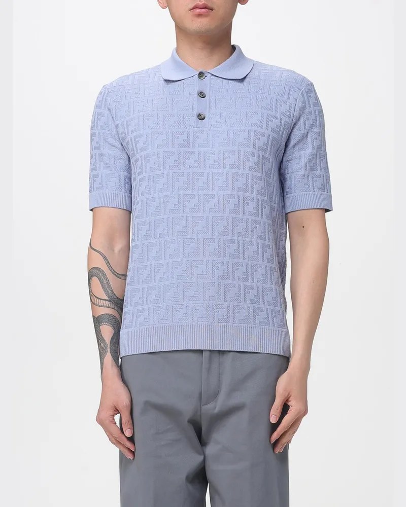 Fendi T-shirt herren Blau