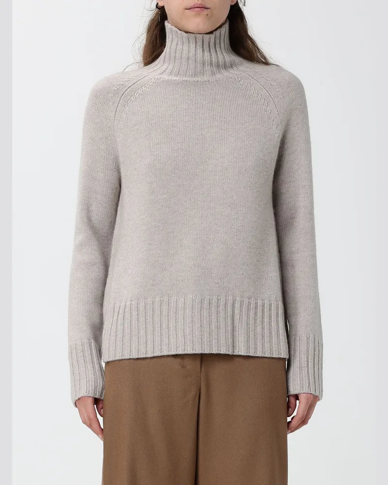Max Mara Max Mara Rollkragenpullover aus Woll- und Kaschmirmischung mit langen Ärmeln Braun
