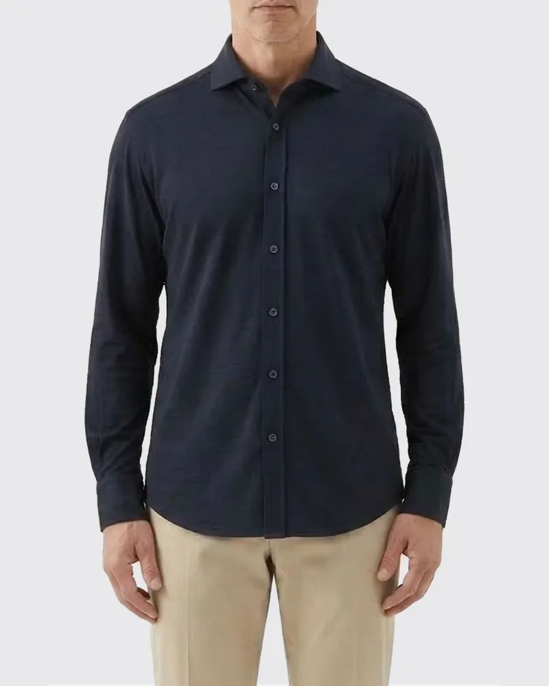 Brunello Cucinelli Hemd herren Blau