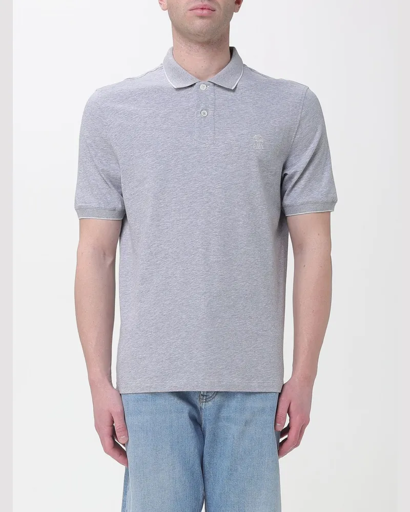 Brunello Cucinelli Polo herren Grau