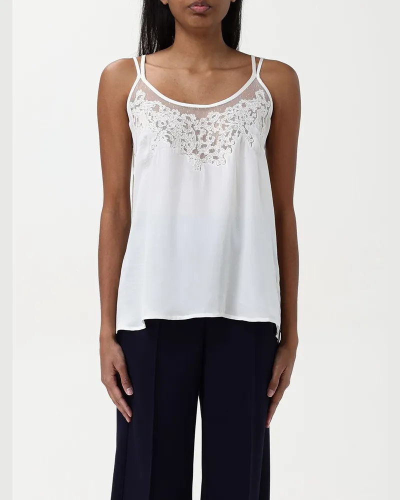 Twin-Set Top damen Weiß