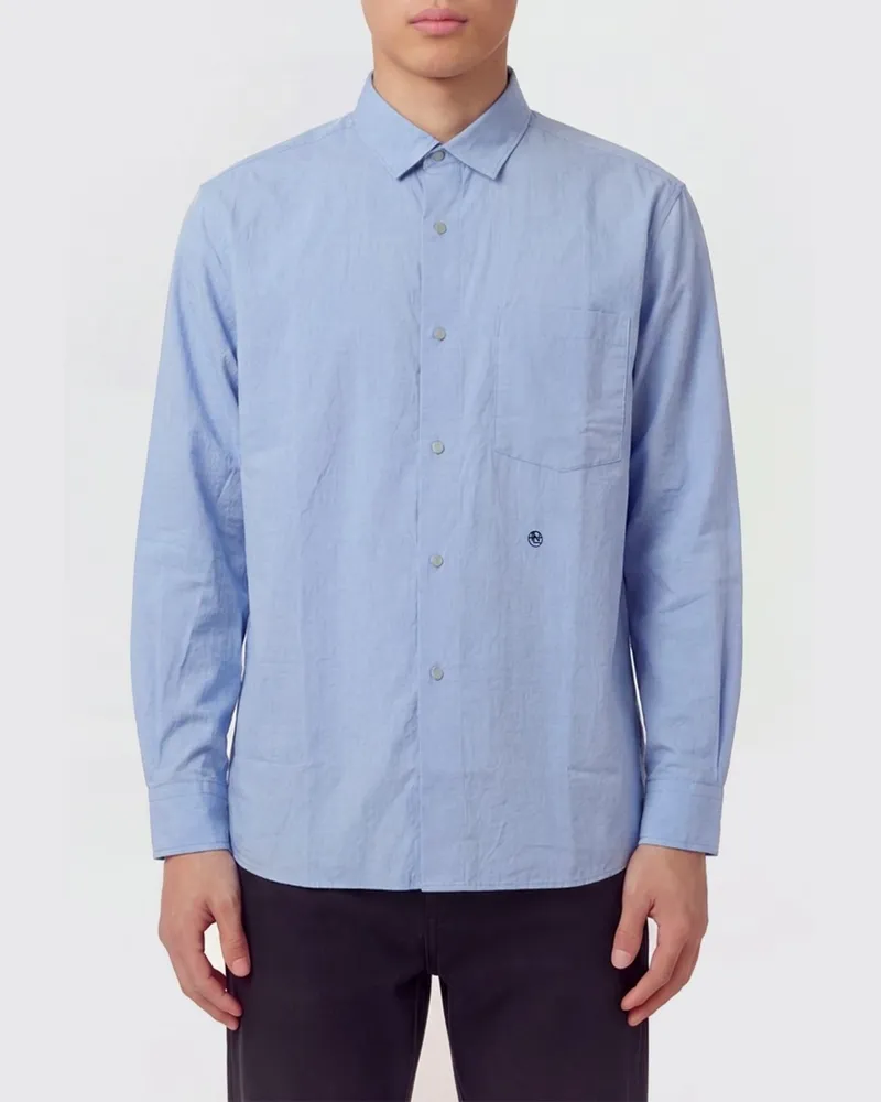 nanamica Hemd herren Hellblau