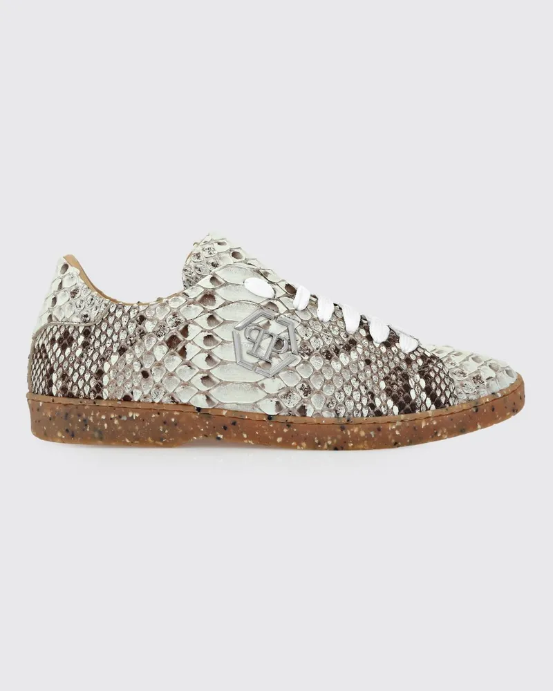 Philipp Plein Sneakers aus Pythonleder Beige