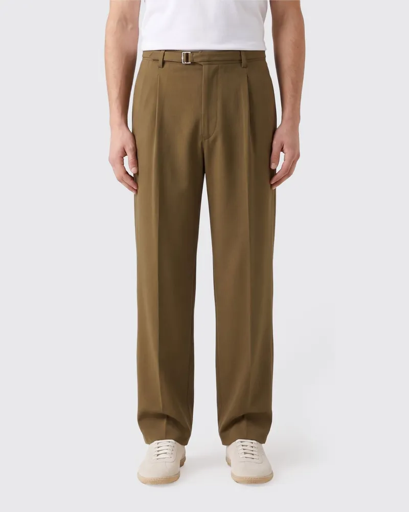 Giorgio Armani Weite Cupro-Hose Braun