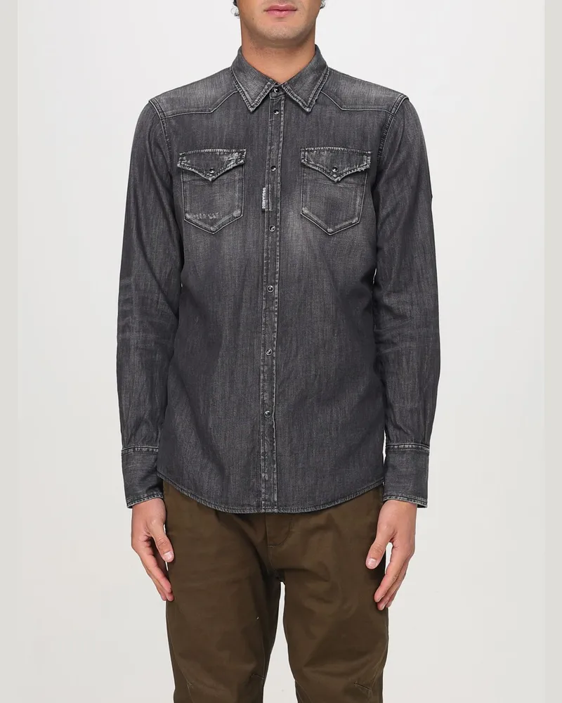 Dsquared2 Hemd herren Schwarz