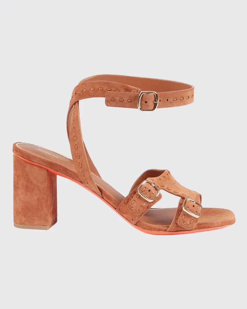 Santoni Sandalen mit absatz damen Braun