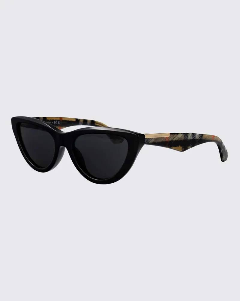 Burberry Cat-Eye-Sonnenbrille aus Acetat mit Vintage-Check-Muster Schwarz