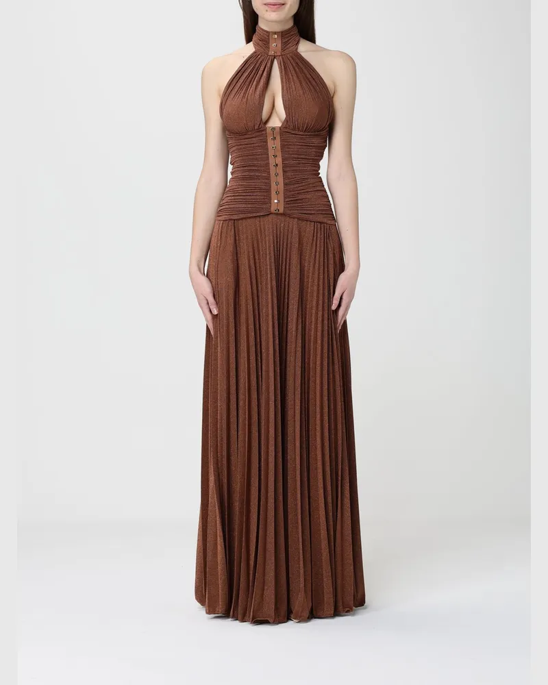 Elisabetta Franchi Kleid damen Leder