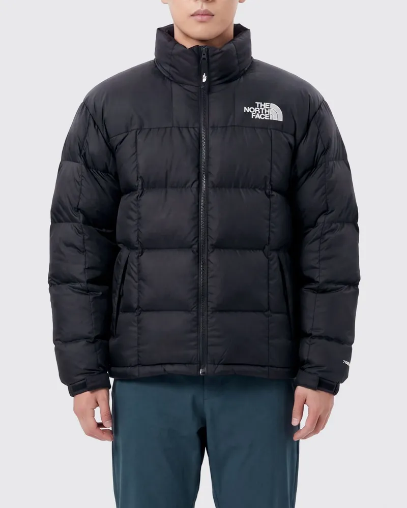The North Face Logo-Steppjacke aus Polyester Schwarz
