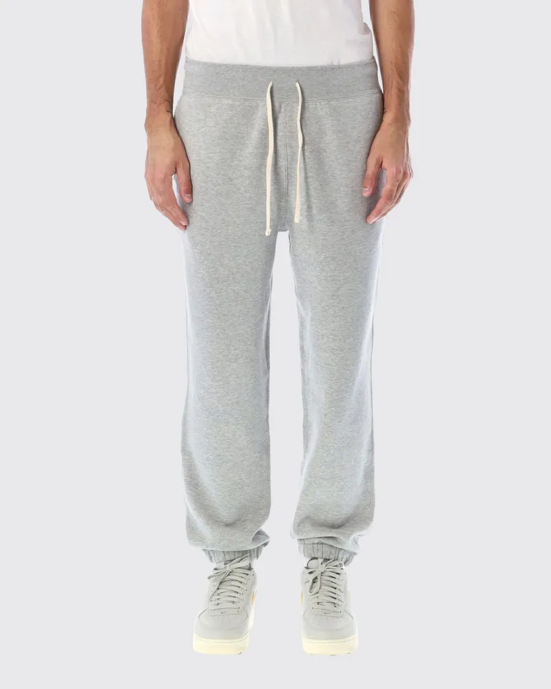 Ralph Lauren Fleece-Jogginghose mit gesticktem Pony-Logo Grau