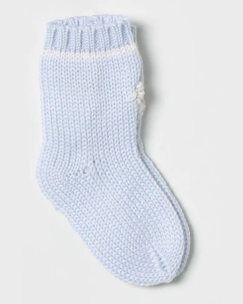 La Stupenderia Kinder Socken Baby Himmelblau