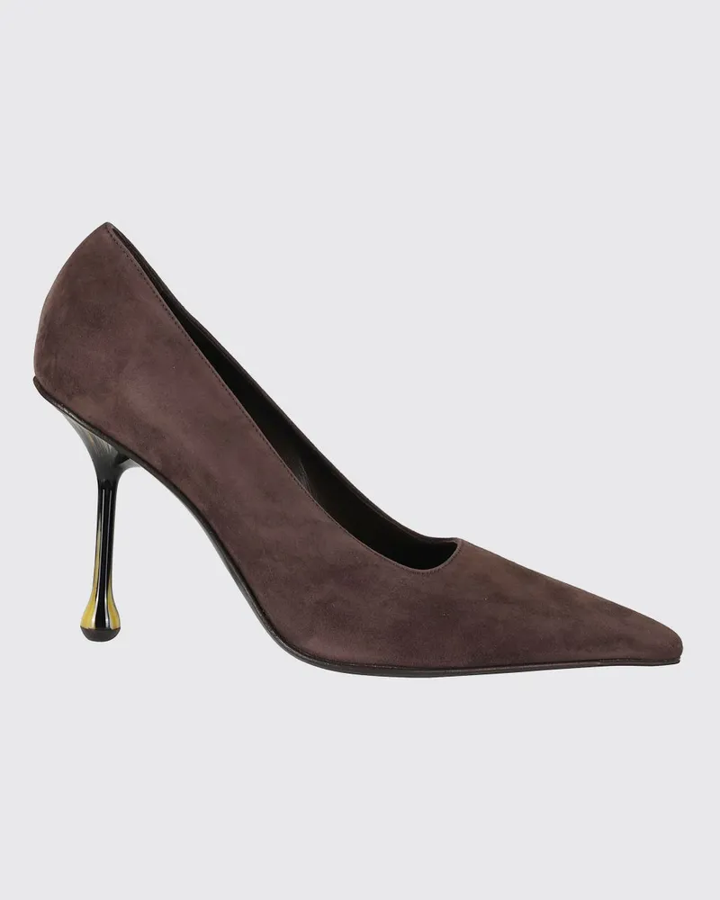 Jimmy Choo Ixia 95 Pumps aus Veloursleder mit Tropfenabsatz Braun