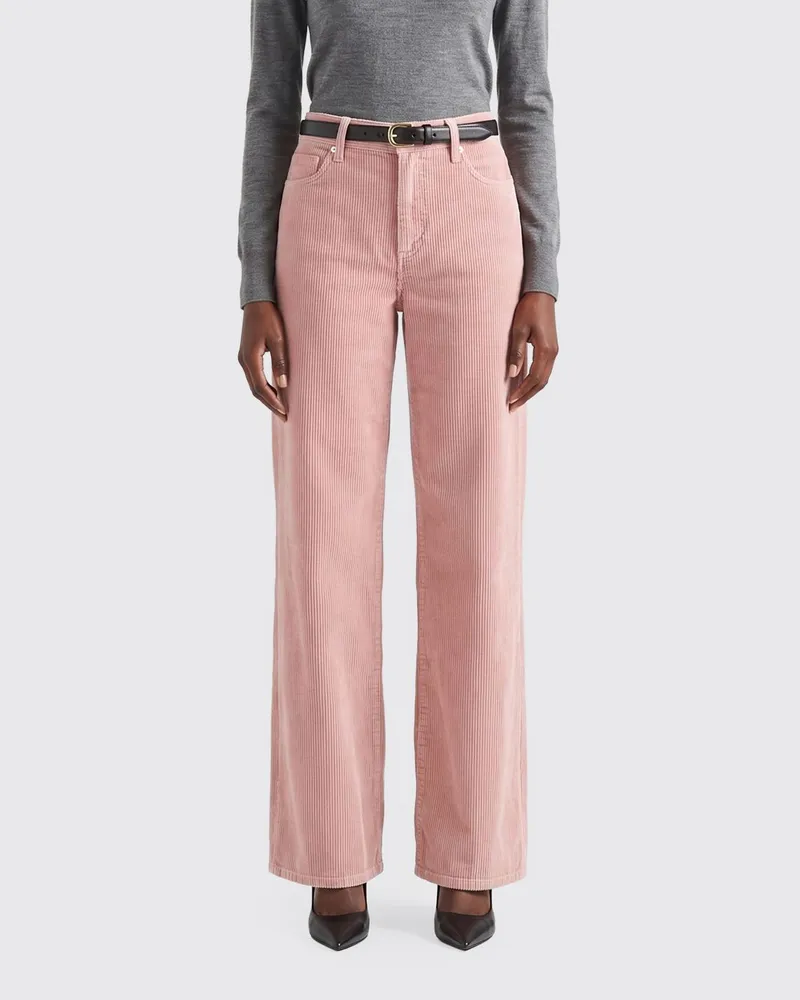 7 for all mankind Lotta High-Waist Cordhose aus Baumwolle Pink