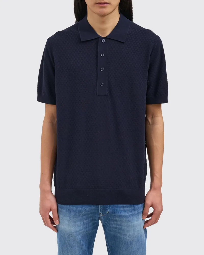 Paolo Pecora Milano Polo herren Blau