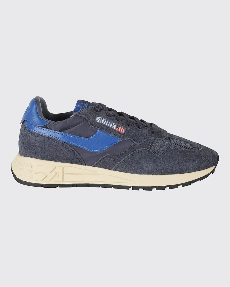 AUTRY Reelwind Sneakers aus Nylon und Rindsveloursleder mit gezackter Sohle Royal