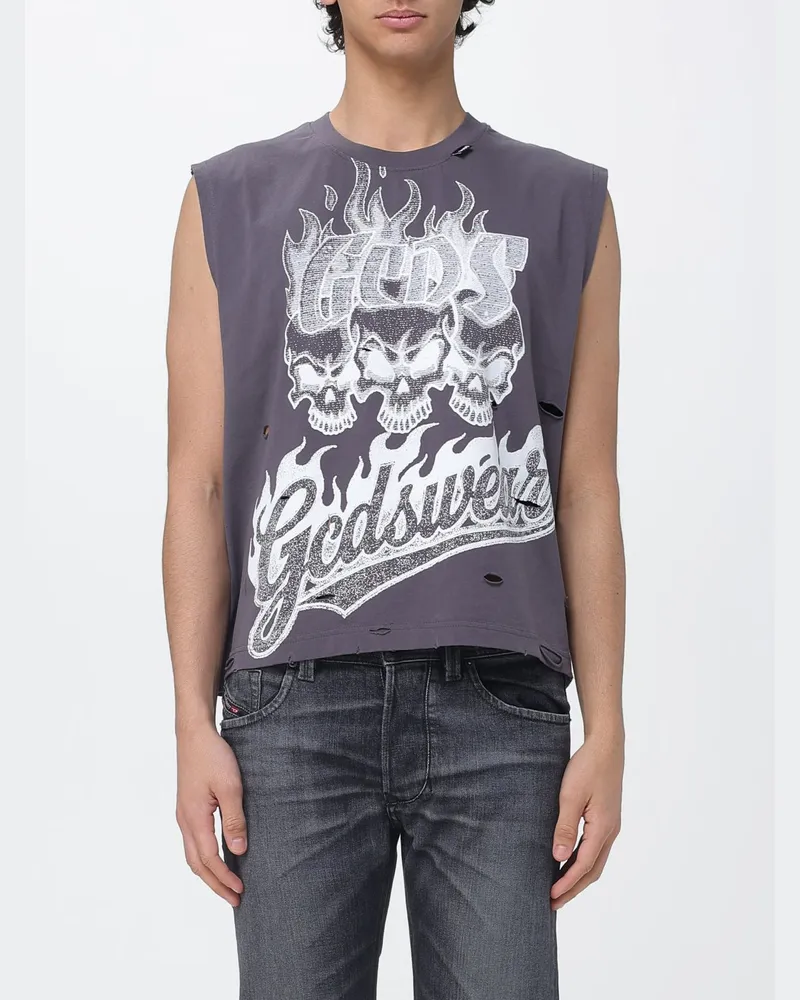 GCDS T-shirt herren Charcoal