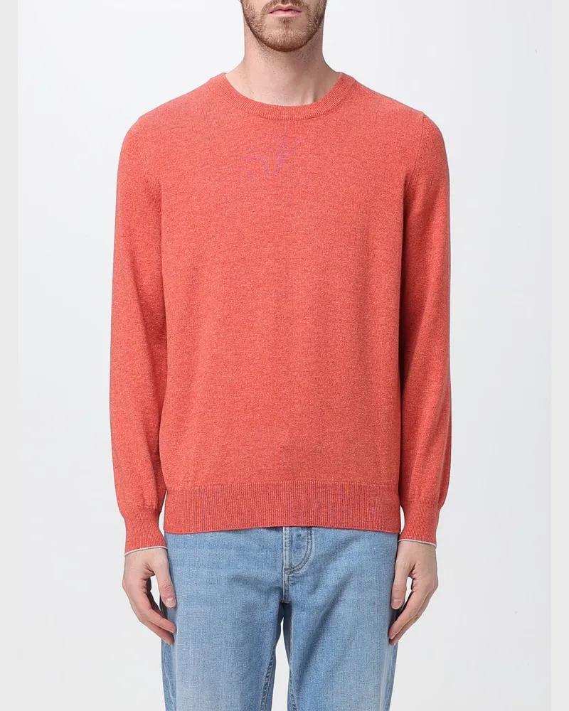 Brunello Cucinelli Pullover herren Orange