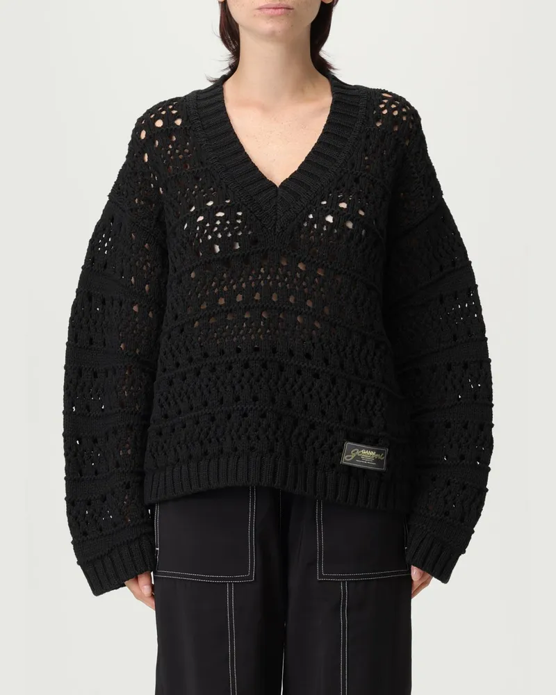 Ganni Strickjacke damen Schwarz