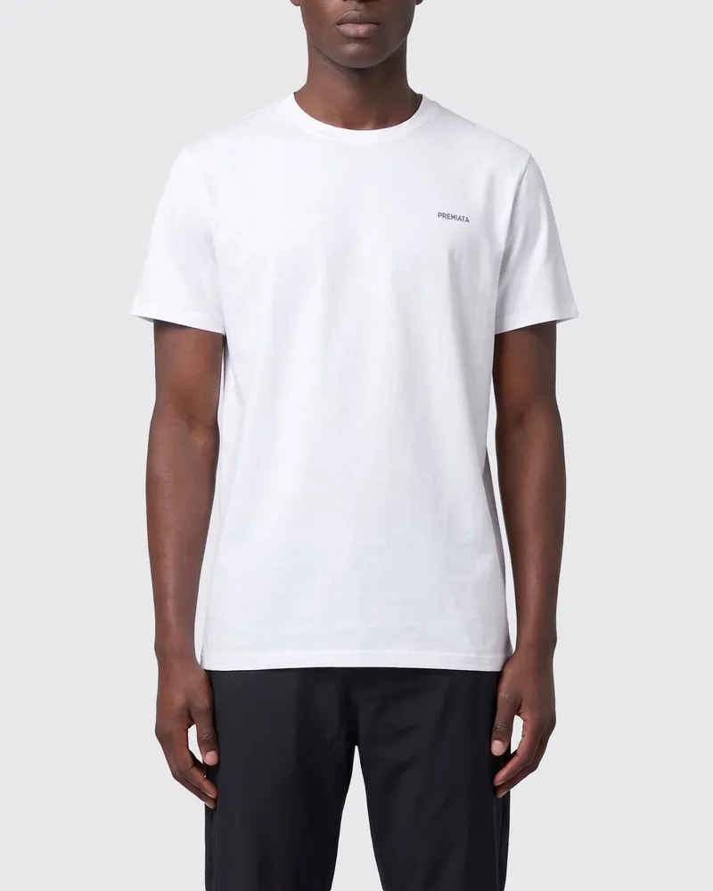 Premiata Baumwoll-T-Shirt mit Logo Weiß