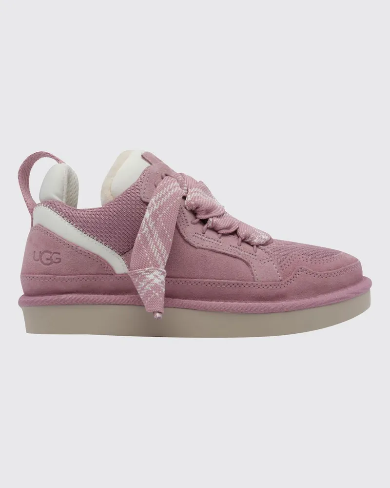UGG Lo Lowmel Low-Top Wildleder-Sneaker mit Woll-Innenfutter Pink