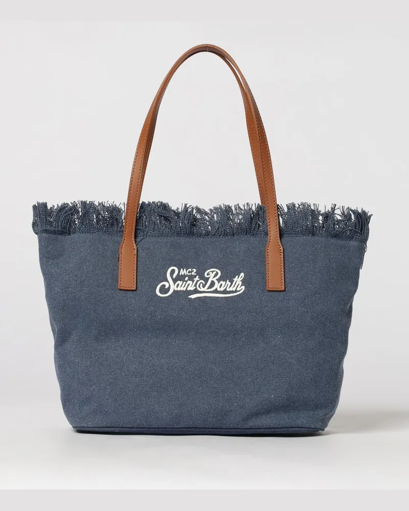 MC2 Saint Barth Baumwolltasche mit gesticktem Logo Sea