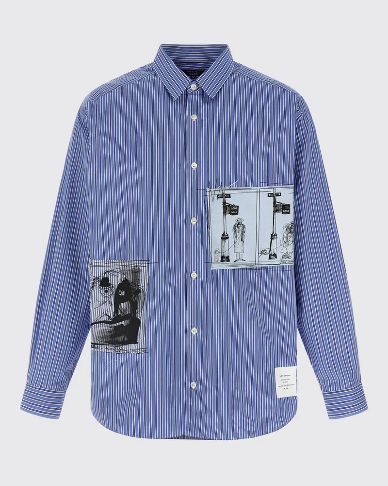 Comme des Garçons Hemd herren Blau
