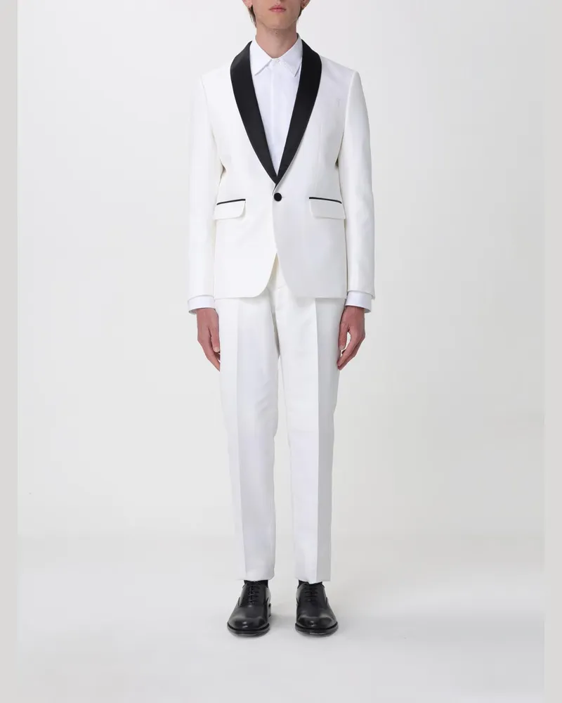 Dsquared2 Smoking aus Baumwolle und Seide Weiß