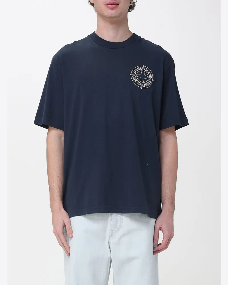 Stone Island T-shirt herren Blau