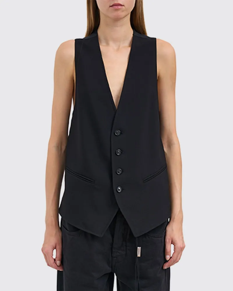 Ann Demeulemeester Weste herren Schwarz