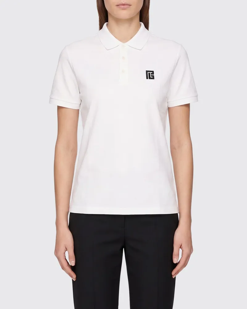 Balmain Polo damen Weiß