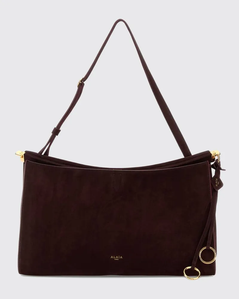 Alaïa Umhängetasche damen Burgunderrot