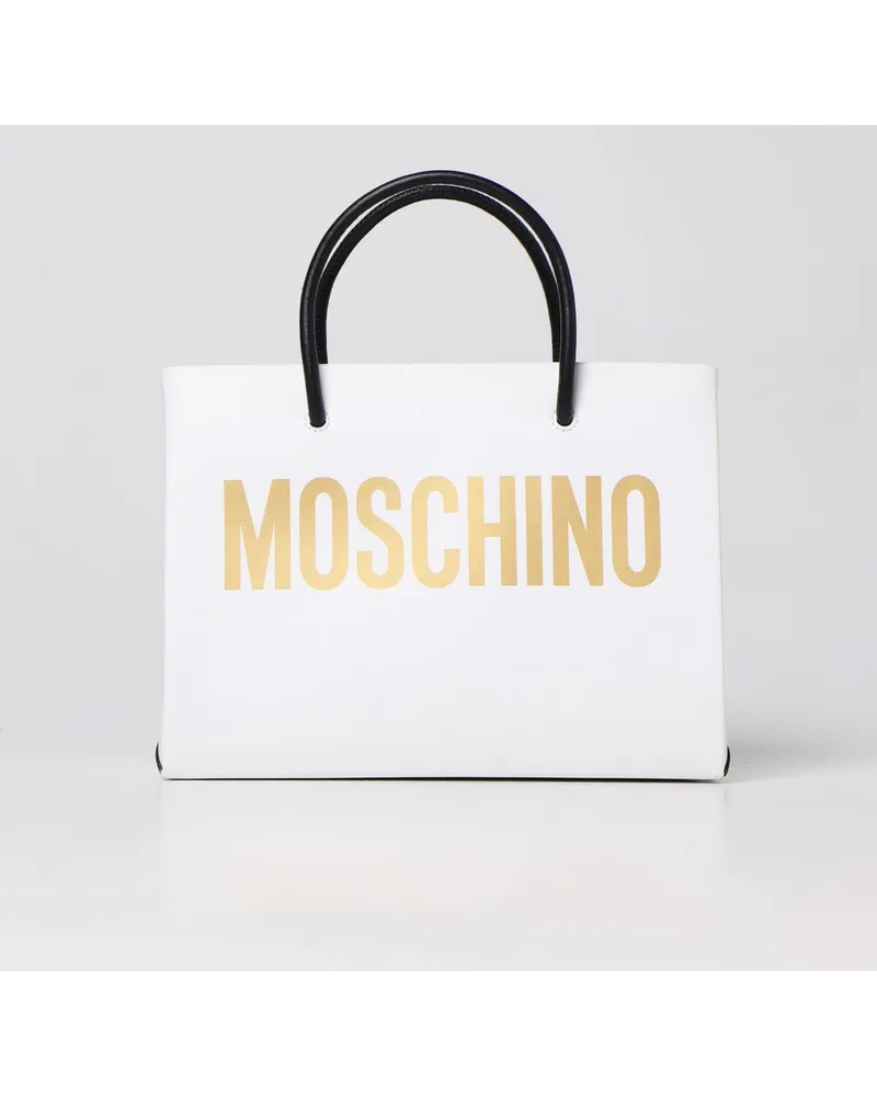 Moschino Tragetasche damen Weiß
