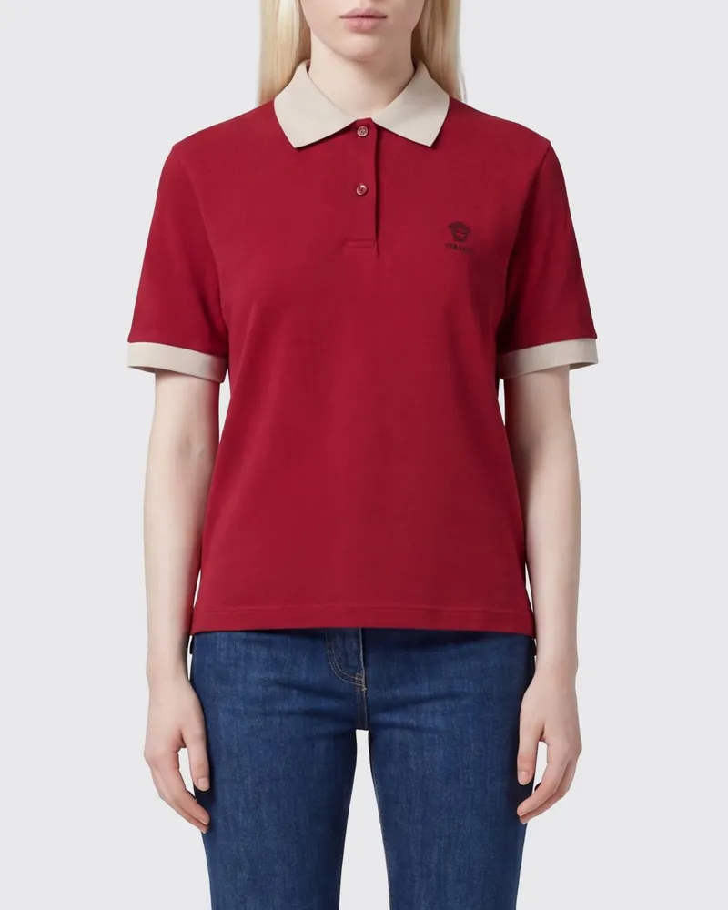 Versace Medusa Baumwoll-Polohemd Rot