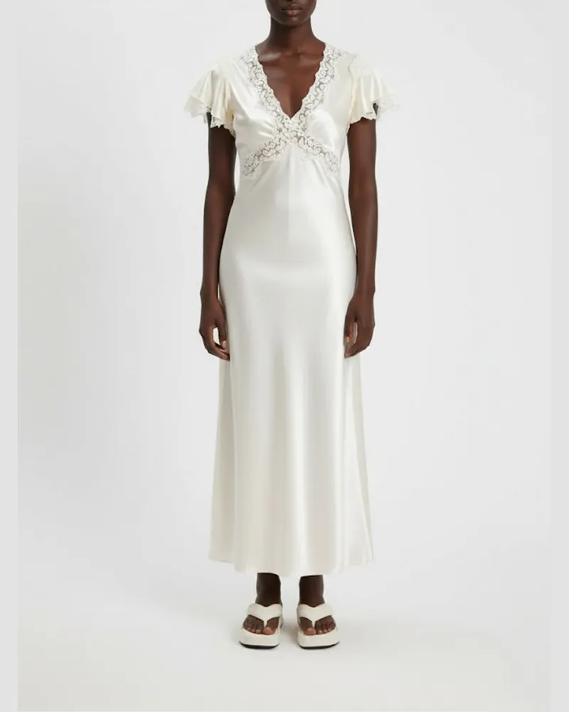 Alberta Ferretti Kleid damen Weiß