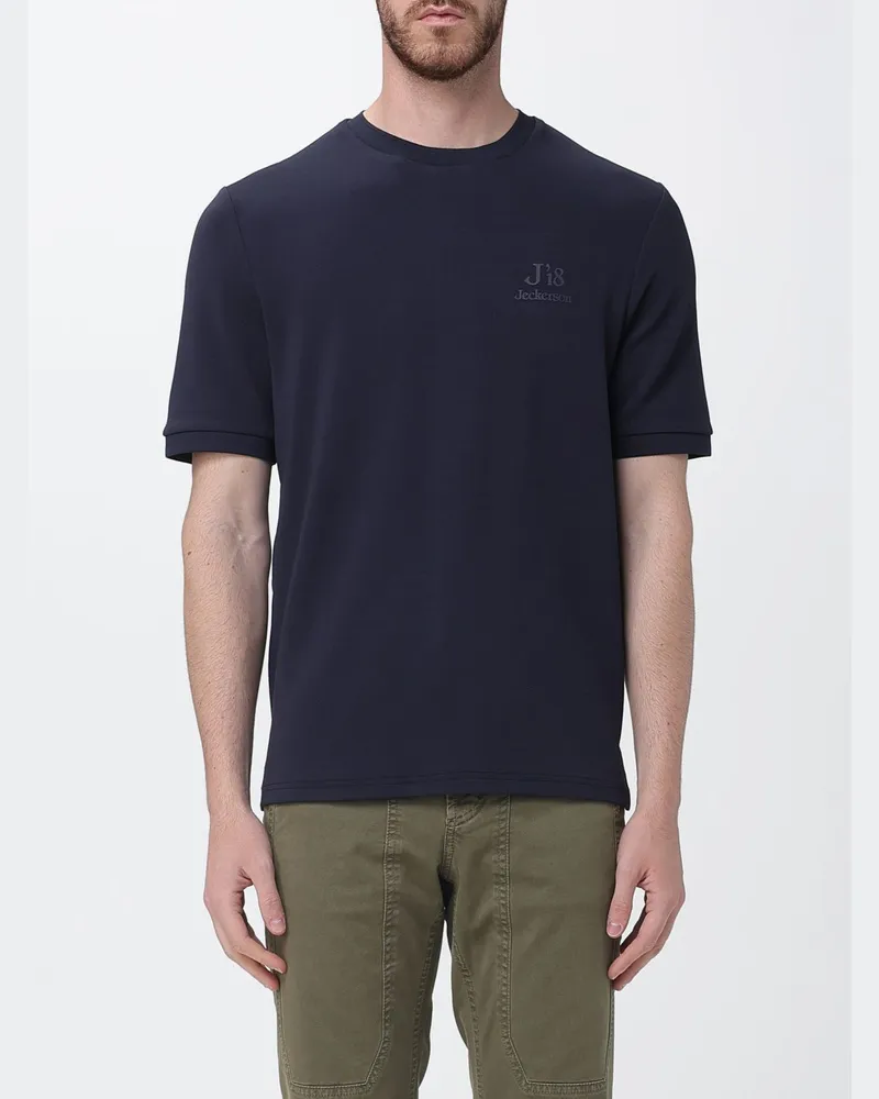 Jeckerson Polyester-T-Shirt Blau