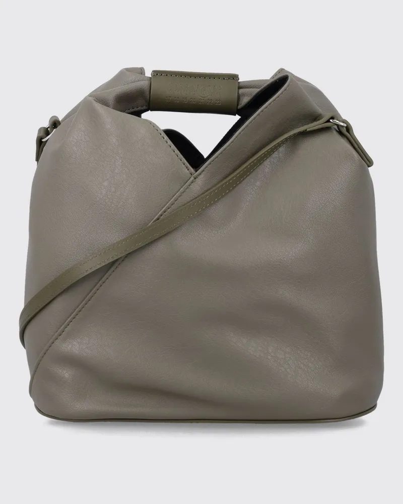 Maison Margiela Japanese Beuteltasche aus Kalbsleder Grün