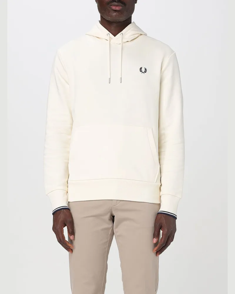 Fred Perry Sweatshirt herren Cream