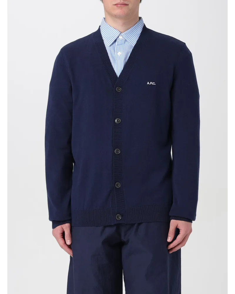 A.P.C. Strickjacke Blau