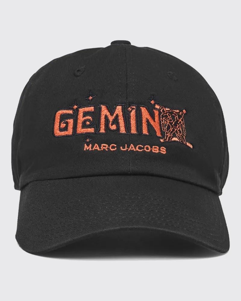 Marc Jacobs Cancer Baseballkappe aus Baumwolle mit gesticktem Slogan Orange