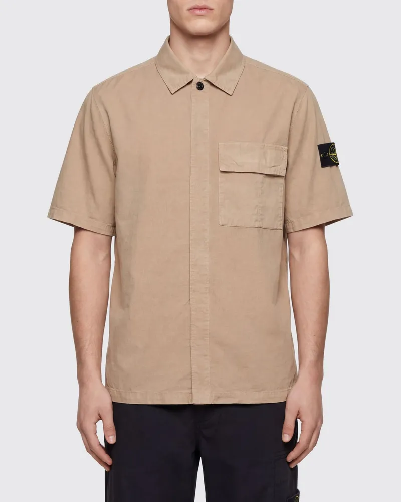 Stone Island Hemd herren Beige